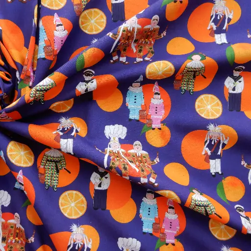 [KANO Carnaval de Binche] Popeline de coton Carnaval de Binche